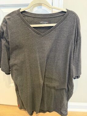 UNTUCKit Men’s Short Sleeve Tee Shirt Size 3XL Gray Pullover